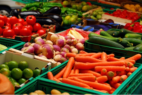 Vegetables in Vegetable Market