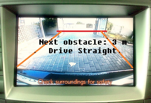 Rearview Camera with Sorrounding Information